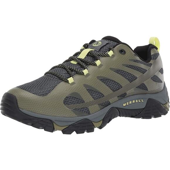Merrell Men's 12.5 Olive Moab Edge 2 Trail Running Shoes Hiking Outdoor LM3-8 - Picture 1 of 9